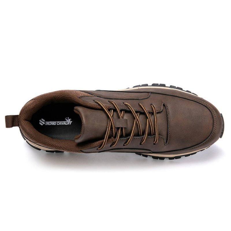 🔥Best Seller-Men's Comfortable Arch Support Shock Absorbing Orthopedic Leather Sneakers