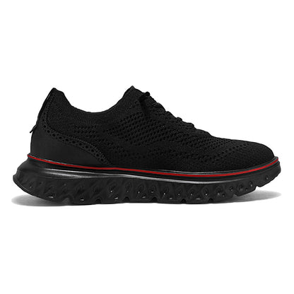 Men’s Knit Oxford Shoes – Lightweight Breathable Dress Sneakers