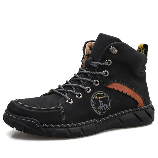 Men's Orthopedic Safety Work Shoes - Protective Toe ; Ankle Protection ;  Waterproof ; Lightweight ;Shock Absorption ; Non-Slip ; Durable for 3 years