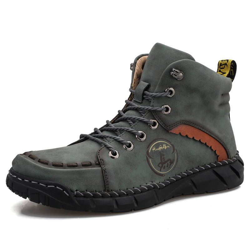 Men's Orthopedic Safety Work Shoes - Protective Toe ; Ankle Protection ;  Waterproof ; Lightweight ;Shock Absorption ; Non-Slip ; Durable for 3 years