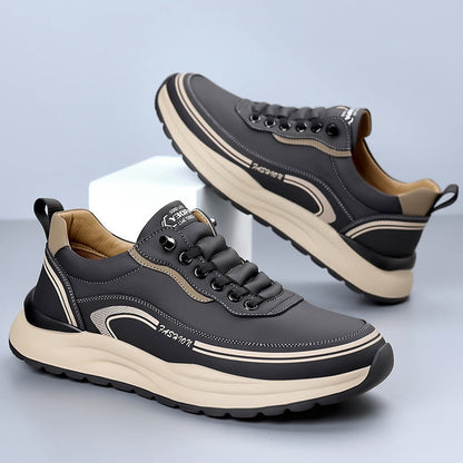 Men’s Orthopaedic Leather Slip-On Shoes – Lightweight Comfort Everyday Wear