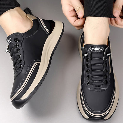 Men’s Orthopaedic Leather Slip-On Shoes – Lightweight Comfort Everyday Wear