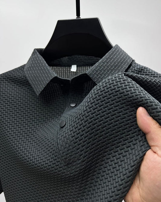 Men’s Ice Silk Polo Shirt – Breathable Summer Smart Casual Tee