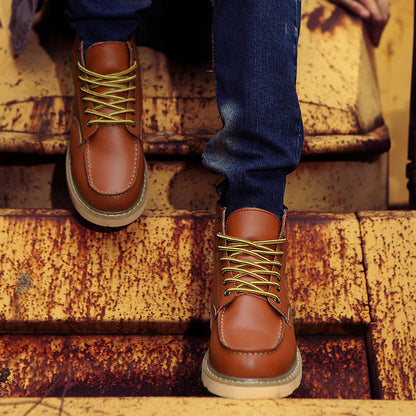 Men's Handmade Waterproof Martin Boots