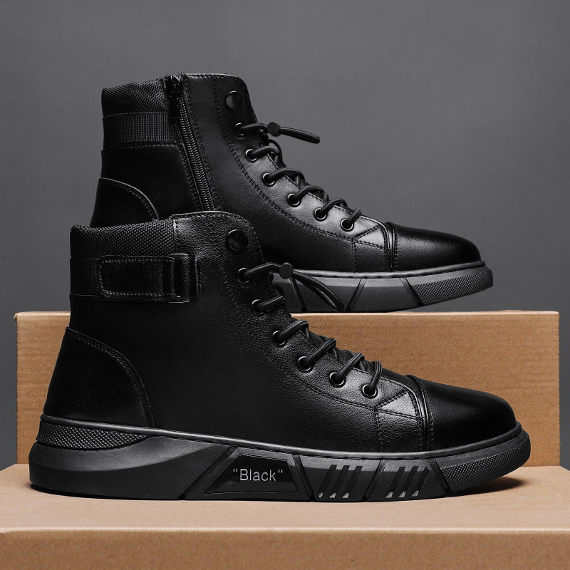 Men’s Genuine Leather Casual Boots – Timeless Style & All-Day Comfort