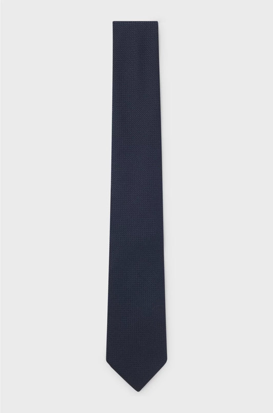 STRUCTURED TIE IN COTTON AND SILK