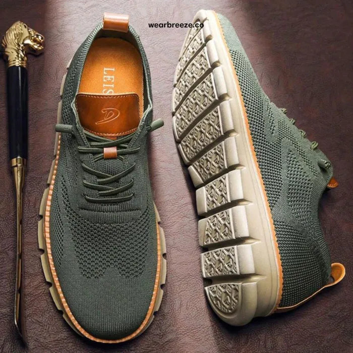 Men's Easy Wear Slip-On Loafers – Super Soft Breathable Fabric Shoes, Lightweight Casual Walking Sneakers, Stylish Dress Shoes, Mesh Urban Footwear for Work & Everyday Use.