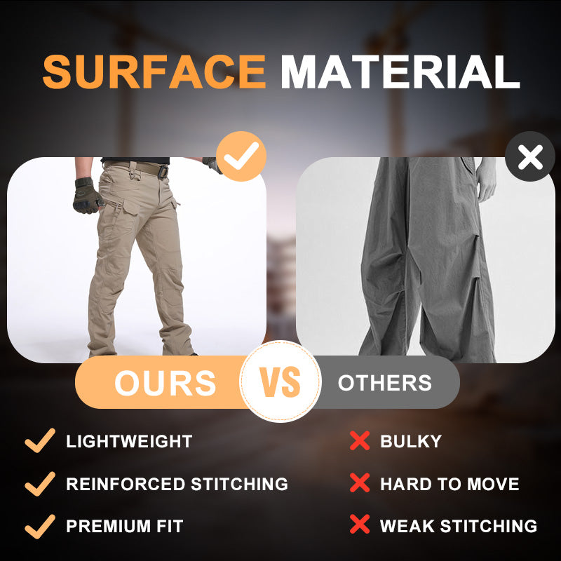 Multifunctional Stretch Tactical Pants – Zippered pockets, slim fit, and stretch fabric for total freedom of movement.